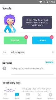 EWA: Learn English & Spanish Language capture 1