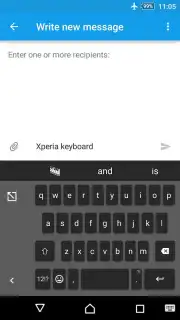Teclado Xperia capture 5