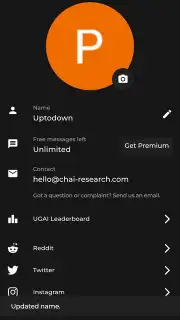 Chai: Chat AI Platform capture 9