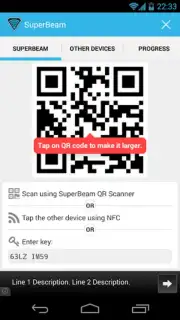 SuperBeam WiFi Direct Share capture 1