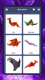 Origami dragons capture 3