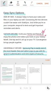 Samsung Write on PDF capture 2