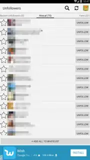 Unfollowers for Instagram capture 5