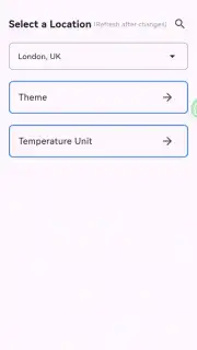 Weather Forecast App capture 3