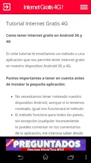 Internet Gratis 4G capture 1