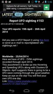 Latest UFO Sightings capture 5