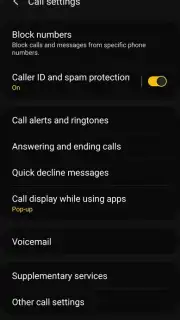 Samsung Call capture 6