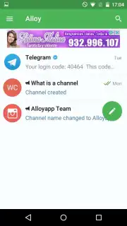Alloy -free messaging app capture 7