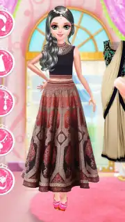 Indian Gopi Doll Makeover- Indian Bridal Fashion capture 4