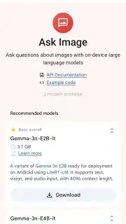 Google AI Edge Gallery capture 10