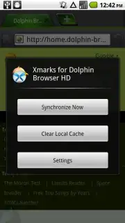 Xmarks for Dolphin Browser capture 1