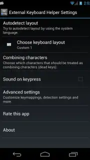 External Keyboard Helper Demo capture 6