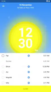 1Muslim: Prayer times, Azan capture 5