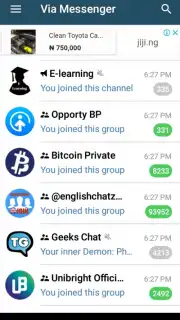Via Messenger - Unofficial Telegram App capture 4