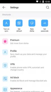 Aloha Browser Turbo capture 7