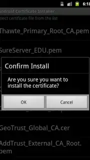 Android Certificate Installer capture 3