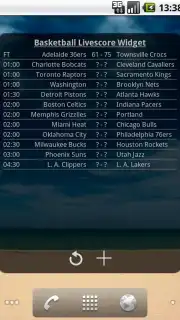Basketball Livescore Widget capture 16
