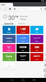 Du Browser for Tablet capture 1