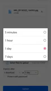Firefox Send capture 4