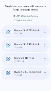 Google AI Edge Gallery capture 2