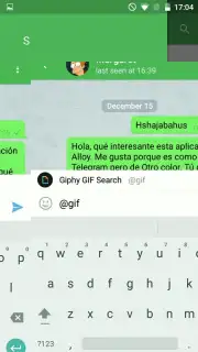 Alloy -free messaging app capture 6