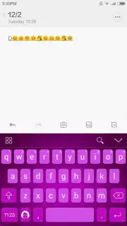 Lavender iKeyboard Theme capture 3