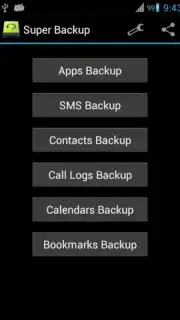 Super Backup: SMS and Contacts capture 3