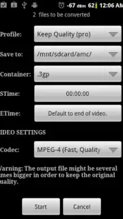 Video Converter Android capture 4