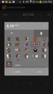 dodol Calendar Widget capture 2