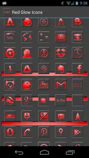 Free Red Glow Icons capture 1
