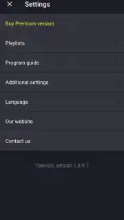 Televizo - IPTV player capture 2