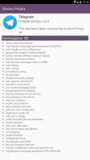 Exodus Privacy capture 4