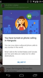 Hangouts Dialer capture 3