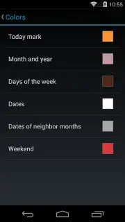 Month Calendar Widget capture 3