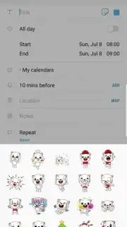 Samsung Calendar capture 2