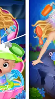 Newborn mermaid baby care game capture 6