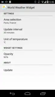 World Weather Widget capture 1