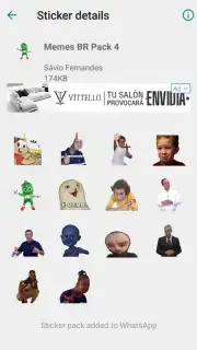 Brazil Funny Memes - Stickers Whatsapp capture 1