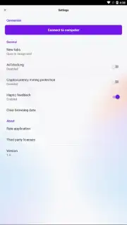 Opera Touch capture 3