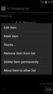 OI Shopping list capture 5