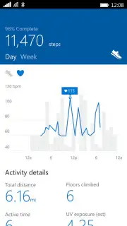 Microsoft Health capture 1