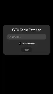 GTU Tables capture 1