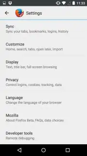 Firefox Beta capture 5