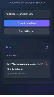 TempMail PRO capture 1