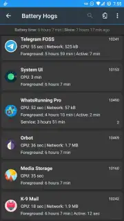 WhatsRunning Demo capture 1