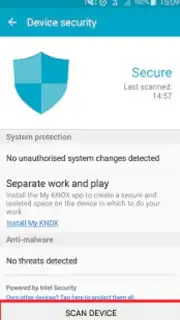 Samsung Device Security capture 2