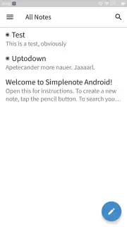 Simplenote capture 1