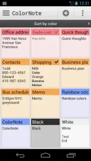 ColorNote Notepad capture 4