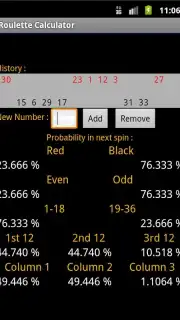 Roulette Calculator capture 1