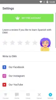 EWA: Learn English & Spanish Language capture 12